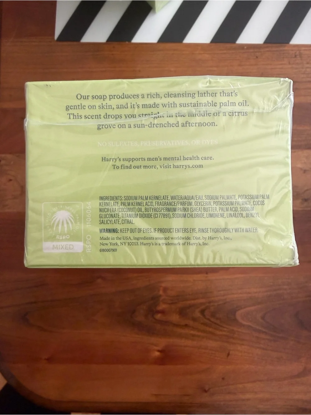 Harry’s Grove Bar Soap | 8-Pack Retired Grove Scent |  Brand New Factory Sealed